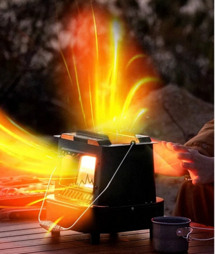 Draagbare Camping Kachel – Multifunctionele Gas Heater voor Outdoor, Vissen en Picknick