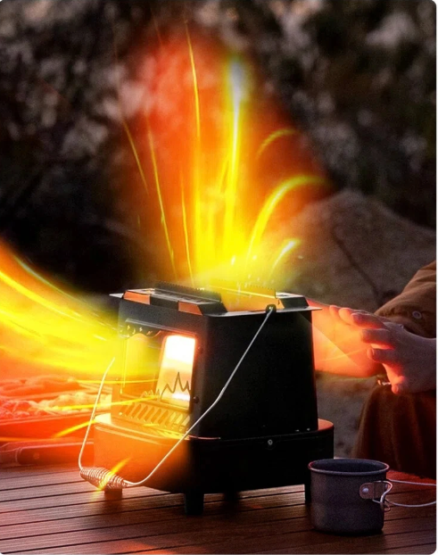 Draagbare Camping Kachel – Multifunctionele Gas Heater voor Outdoor, Vissen en Picknick