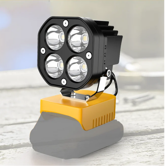 Krachtige LED Werklamp 40W 6000LM – Draagbare Camping Lamp op Accu voor Outdoor en Werkplaats