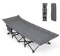 Opvouwbaar Camping Bed – Veldbed met Matras en Kussen tot 200 kg Belastbaar