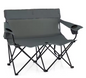 2-Persoons Camping Stoel – Opvouwbare Campingbank met Bekerhouders en Draagtas, 300 kg Belastbaar