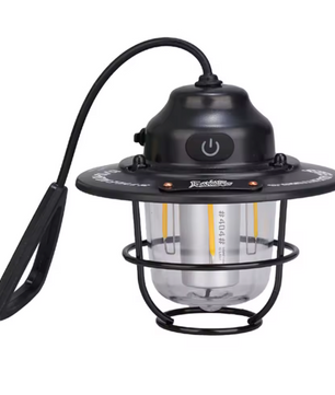 Retro LED Camping Lamp – Dimbare Lantaarn met USB-C en 4 Lichtstanden, Waterdicht