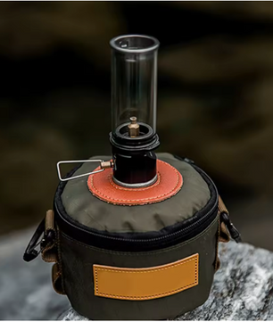 Camping Gas Lamp – Draagbare Butaan Lantaarn met Regelbare Vlam en Windbescherming