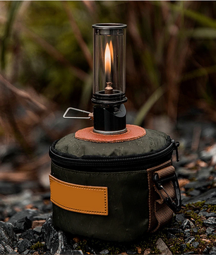 Camping Gas Lamp – Draagbare Butaan Lantaarn met Regelbare Vlam en Windbescherming