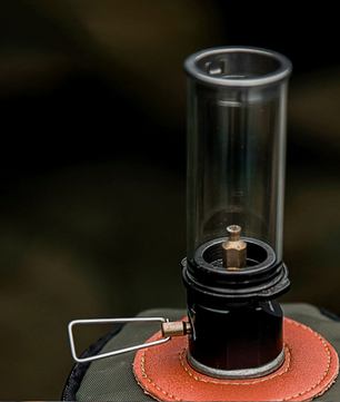 Camping Gas Lamp – Draagbare Butaan Lantaarn met Regelbare Vlam en Windbescherming