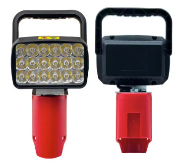 LED Werklamp – Draagbare Spotlamp met 18 LED’s voor 12V Accu, Outdoor en Werkplaats