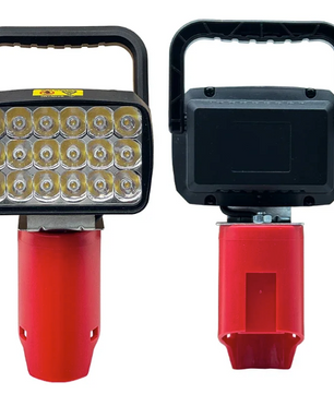 LED Werklamp – Draagbare Spotlamp met 18 LED’s voor 12V Accu, Outdoor en Werkplaats