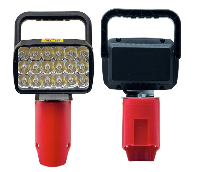 LED Werklamp – Draagbare Spotlamp met 18 LED’s voor 12V Accu, Outdoor en Werkplaats