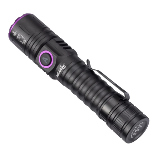 UV LED Zaklamp – Oplaadbare Blacklight 365/395nm met Zoom en Type-C