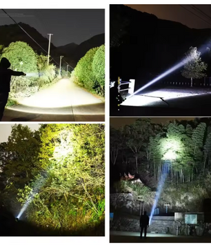 Krachtige LED Zaklamp – Oplaadbare Tactical Torch met Zoom en Waterbestendig Design