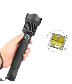 Krachtige LED Zaklamp – Oplaadbare Tactical Torch met Zoom en Waterbestendig Design