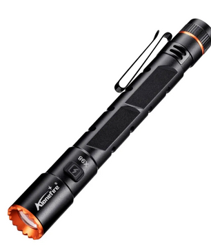 Mini LED Zaklamp – Oplaadbare Penlight met Zoom en Magneet, Compact en Krachtig