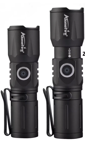 Mini LED Zaklamp – Oplaadbare Zoom Zaklamp met USB-C, Compact en Krachtig