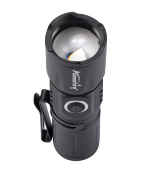 Mini LED Zaklamp – Oplaadbare Zoom Zaklamp met USB-C, Compact en Krachtig