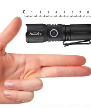 Mini LED Zaklamp – Oplaadbare Zoom Zaklamp met USB-C, Compact en Krachtig