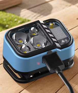 LED Hoofdlamp – Oplaadbare USB-C Hoofdlamp met Sensor en Batterij Display, Waterdicht