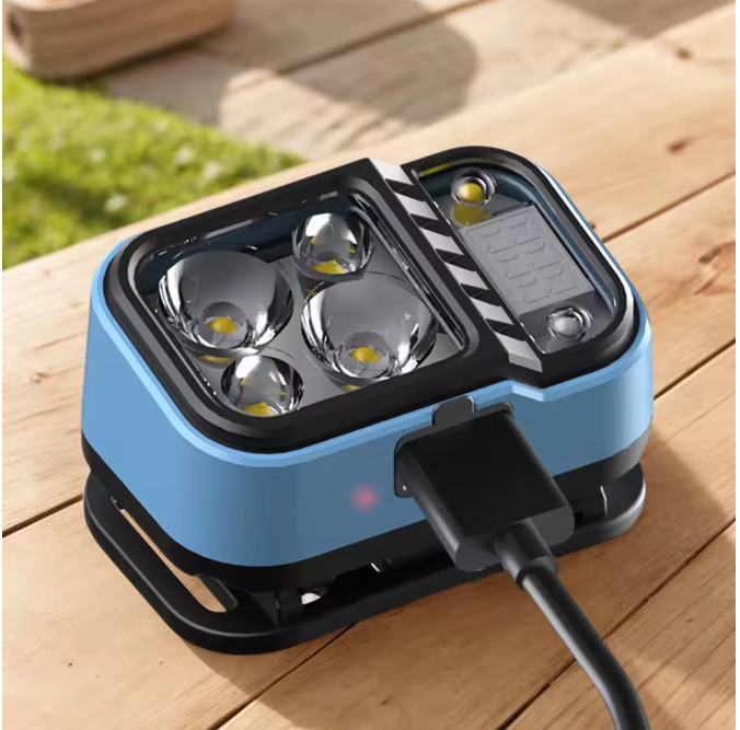 LED Hoofdlamp – Oplaadbare USB-C Hoofdlamp met Sensor en Batterij Display, Waterdicht