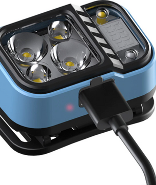 LED Hoofdlamp – Oplaadbare USB-C Hoofdlamp met Sensor en Batterij Display, Waterdicht