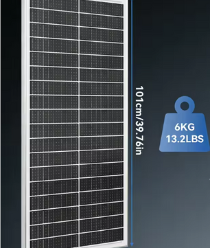 Monokristallijn Zonnepaneel 100W – Efficiënt Solar Paneel voor Accu en Off-Grid Gebruik