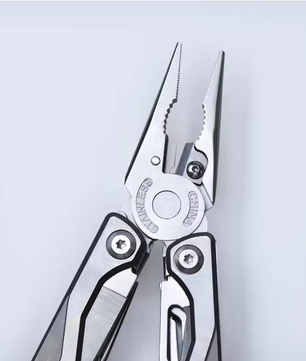 Multitool Tang met Titanium Handgreep – Opvouwbare Multitool met Mes, Schaar en Bits