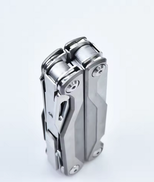 Multitool Tang met Titanium Handgreep – Opvouwbare Multitool met Mes, Schaar en Bits