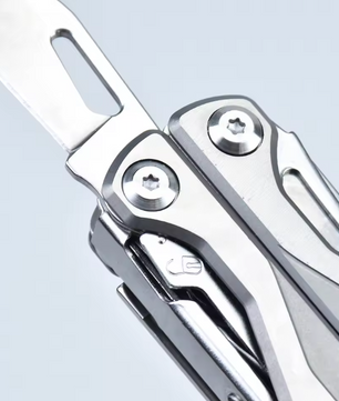 Multitool Tang met Titanium Handgreep – Opvouwbare Multitool met Mes, Schaar en Bits