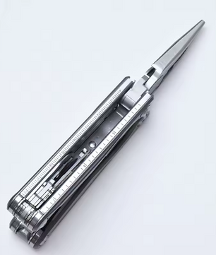 Multitool Tang met Titanium Handgreep – Opvouwbare Multitool met Mes, Schaar en Bits