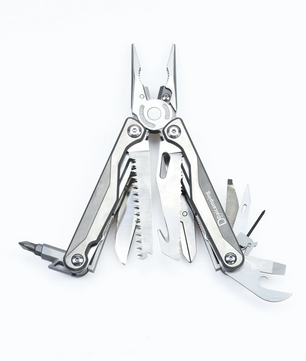 Multitool Tang met Titanium Handgreep – Opvouwbare Multitool met Mes, Schaar en Bits