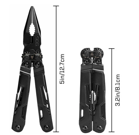 Multitool Tang 18-in-1 – Compacte Opvouwbare Multitool met Mes voor Outdoor en EDC