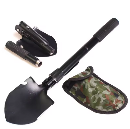 Multifunctionele Opvouwbare Schep – Telescopische Survival Schop voor Camping, Tuin en Outdoor