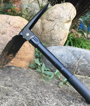 Multifunctionele Opvouwbare Schep – Telescopische Survival Schop voor Camping, Tuin en Outdoor