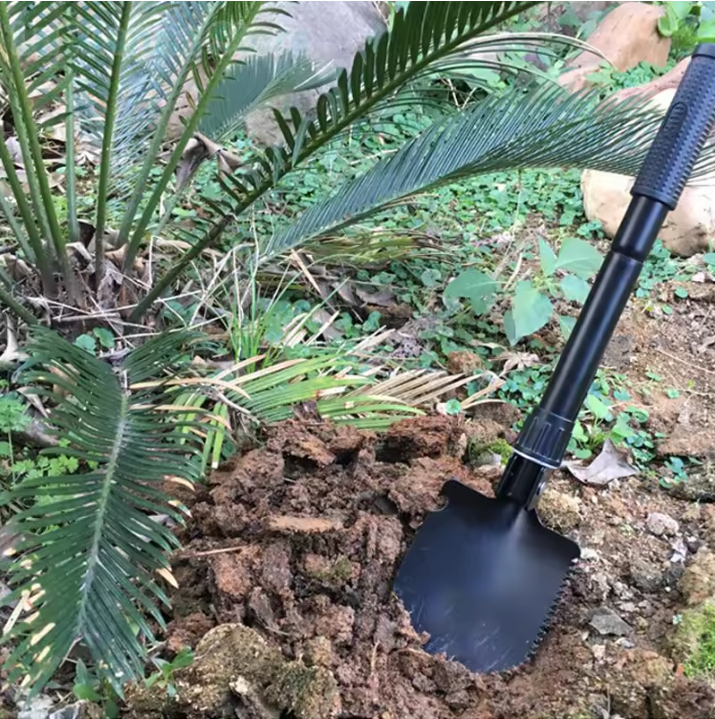 Multifunctionele Opvouwbare Schep – Telescopische Survival Schop voor Camping, Tuin en Outdoor