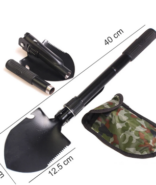 Multifunctionele Opvouwbare Schep – Telescopische Survival Schop voor Camping, Tuin en Outdoor