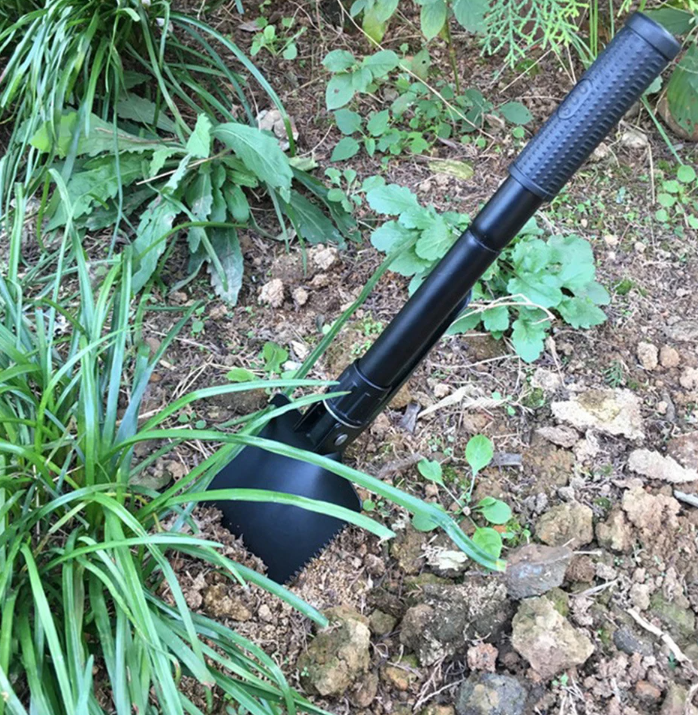 Multifunctionele Opvouwbare Schep – Telescopische Survival Schop voor Camping, Tuin en Outdoor