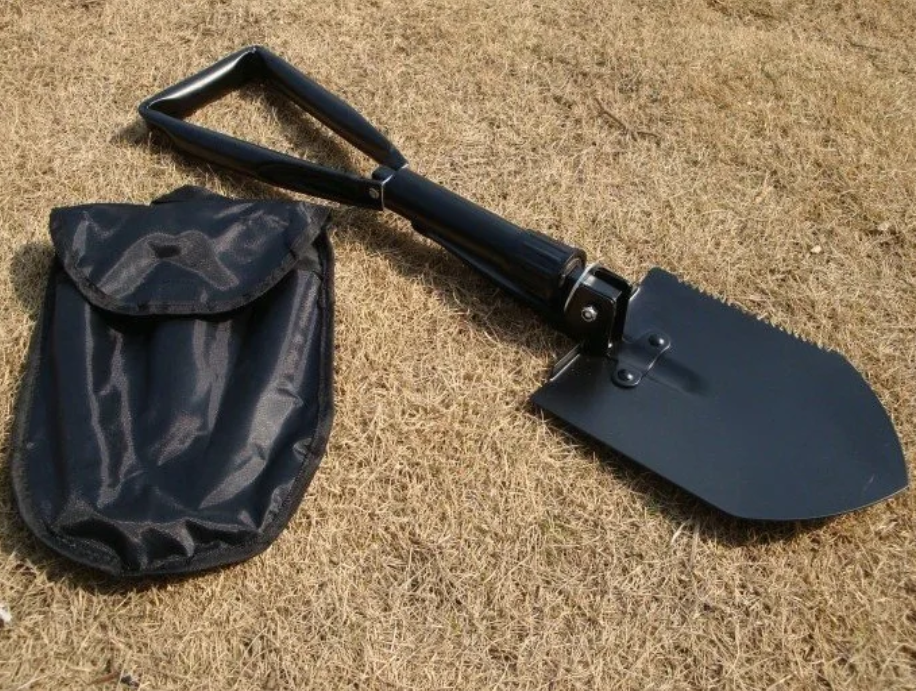 Multifunctionele Opvouwbare Schep 4-in-1 – Schop, Pikhouweel en Zaag voor Outdoor en Camping