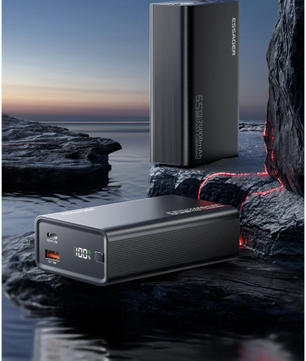 Powerbank 20000mAh – 65W Fast Charge USB-C voor Laptop en Smartpho