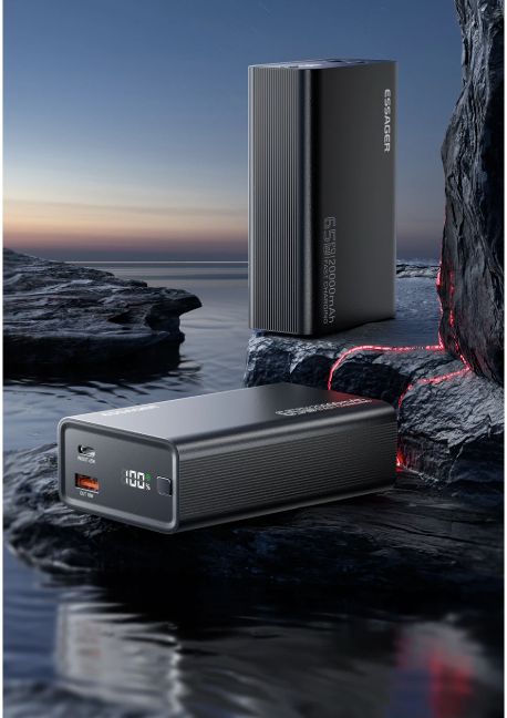 Powerbank 20000mAh – 65W Fast Charge USB-C voor Laptop en Smartpho