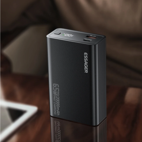 Powerbank 20000mAh – 65W Fast Charge USB-C voor Laptop en Smartpho