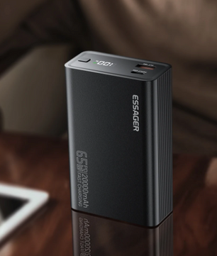 Powerbank 20000mAh – 65W Fast Charge USB-C voor Laptop en Smartphone