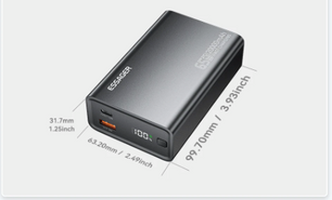 Powerbank 20000mAh – 65W Fast Charge USB-C voor Laptop en Smartpho