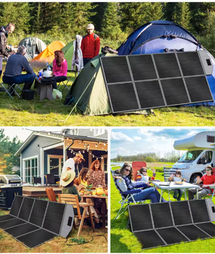 Draagbaar Zonnepaneel 400W – Opvouwbare Solar Charger met Hoge Efficiëntie en IP65 Bescherming