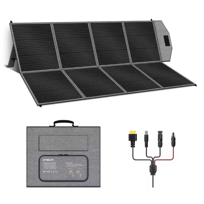 Draagbaar Zonnepaneel 400W – Opvouwbare Solar Charger met Hoge Efficiëntie en IP65 Bescherming