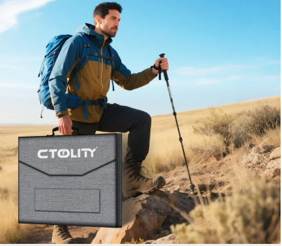 Draagbaar Zonnepaneel 400W – Opvouwbare Solar Charger met Hoge Efficiëntie en IP65 Bescherming