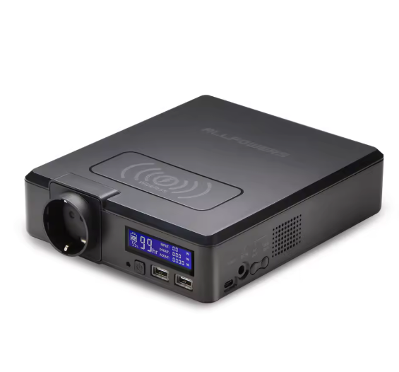 Draagbare Power Station 200W – Solar Generator 154Wh met USB-C, AC en Draadloos Opladen