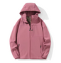 Dames Softshell Jas – Waterdichte Winddichte Fleece Outdoor Jas met Capuchon