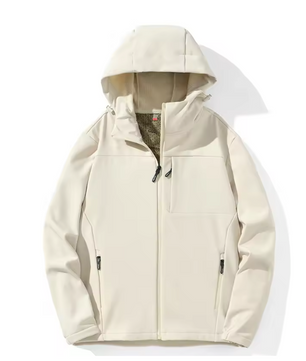 Dames Softshell Jas – Waterdichte Winddichte Fleece Outdoor Jas met Capuchon