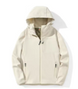 Dames Softshell Jas – Waterdichte Winddichte Fleece Outdoor Jas met Capuchon