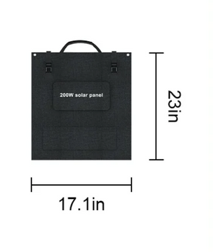 Draagbaar Zonnepaneel 200W – Opvouwbare Solar Charger met 23,4% Efficiëntie en IP67 Waterdicht