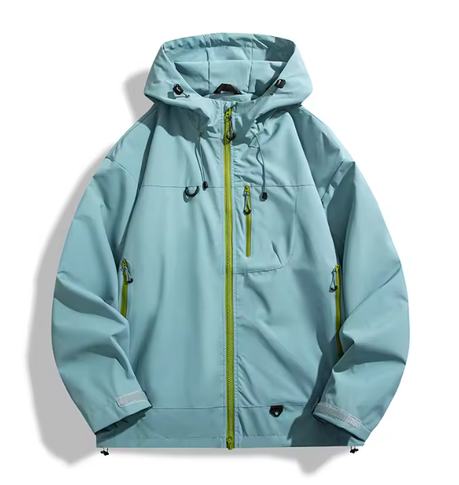 Waterdichte Outdoor Jas – Unisex Windbreaker met Capuchon voor Hiking en Trekking
