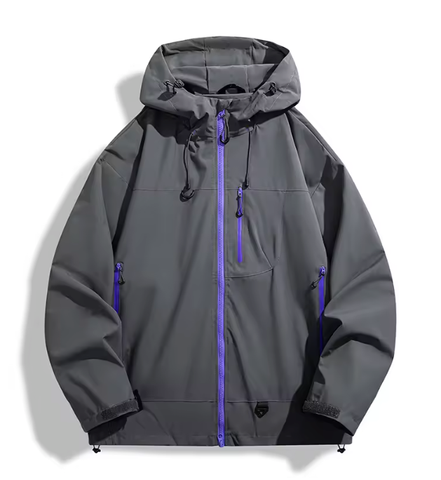 Waterdichte Outdoor Jas – Unisex Windbreaker met Capuchon voor Hiking en Trekking